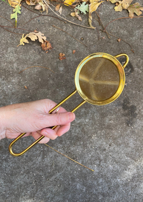 Gold Tea Strainer