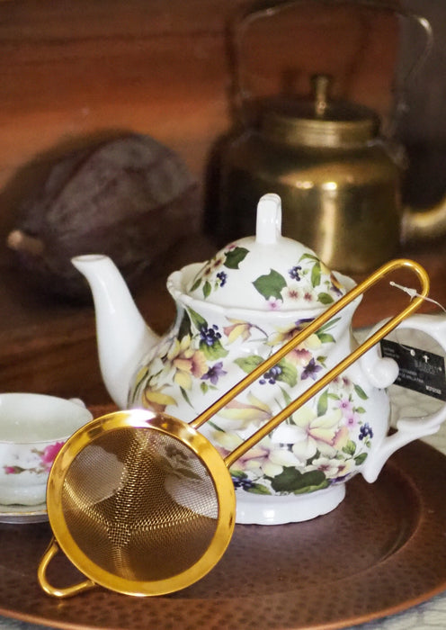 Gold Tea Strainer